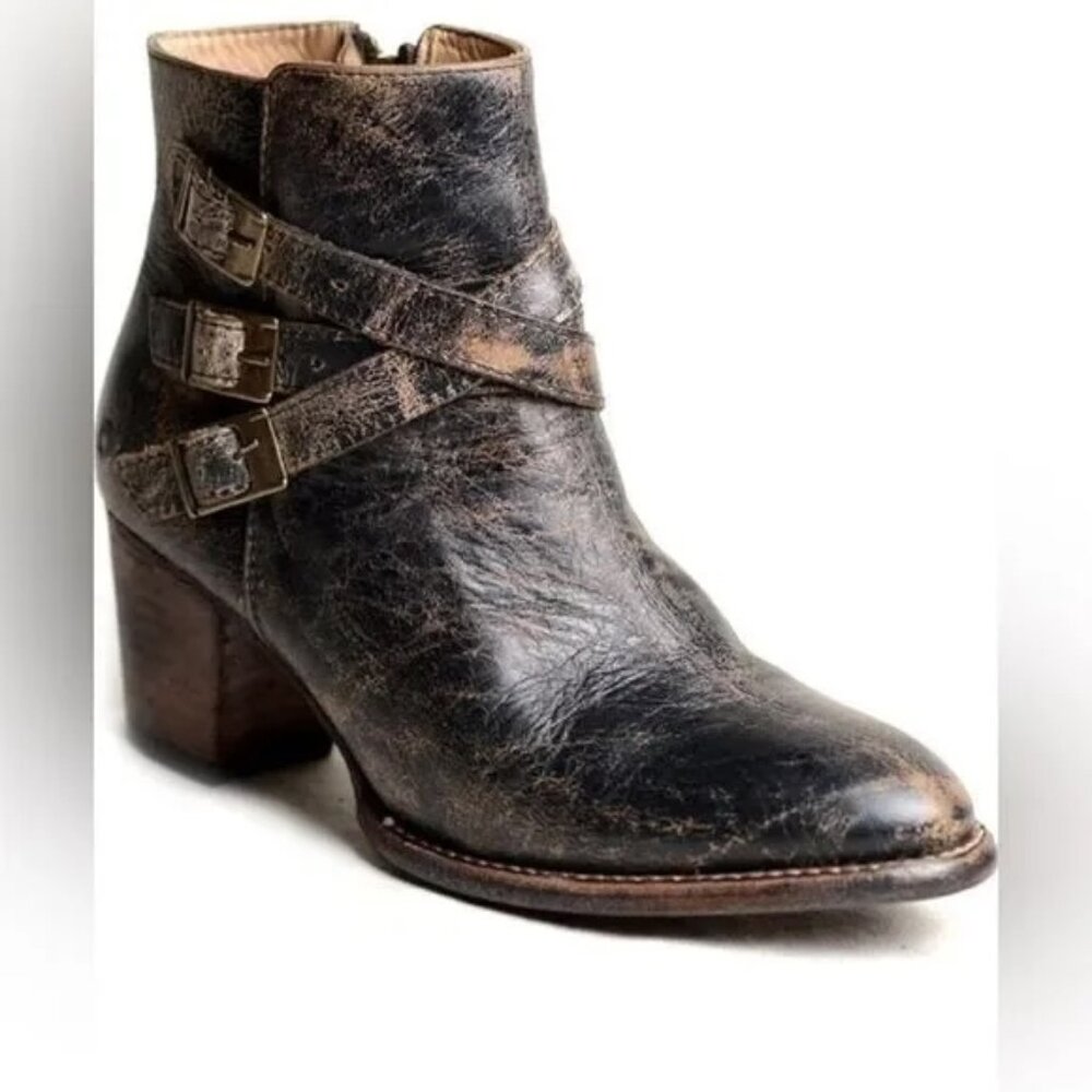 Bed Stu Begin Cobbler Series Distressed Booties - Size 10
